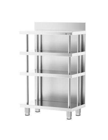 Table de travail de bar inox - 600 x 600 mm