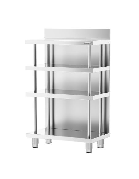 Table de travail de bar inox - 600 x 600 mm