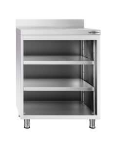 Table de préparation cocktail inox - 800 x 600 mm - 3 étagères