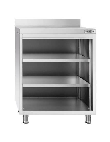 Table de préparation cocktail inox - 800 x 600 mm - 3 étagères
