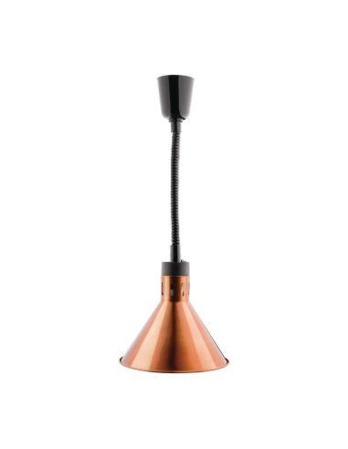 Lampe chauffante conique rétractable Buffalo finition cuivre | Buffalo - DY463