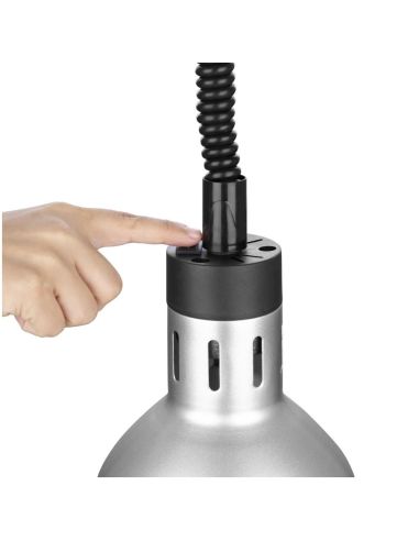 Lampe chauffante rétractable Buffalo finition métal brossé | Buffalo - DR758