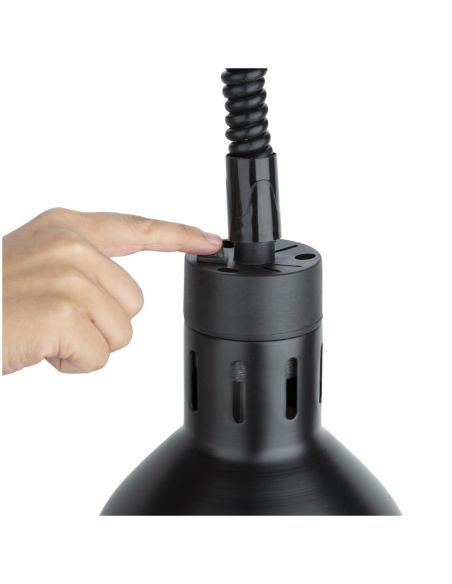 Lampe chauffante rétractable Buffalo finition noir mat | Buffalo - DR759