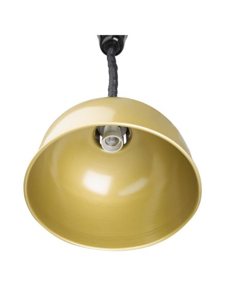 Lampe chauffante dôme rétractable Buffalo finition dorée | Buffalo - DY462