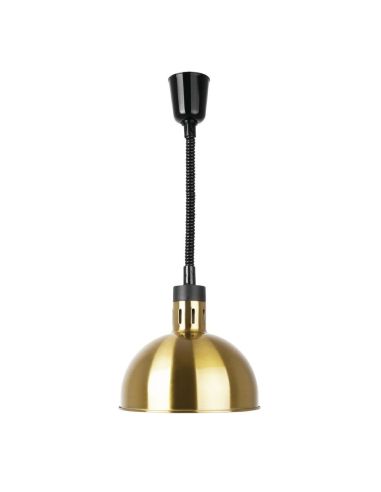 Lampe chauffante dôme rétractable Buffalo finition dorée | Buffalo - DY462