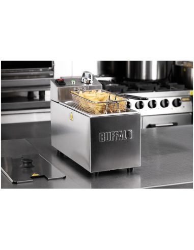 Friteuse de comptoir simple avec panier Buffalo 3L | Buffalo - CU614