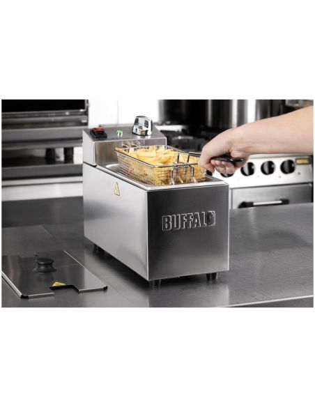 Friteuse de comptoir simple avec panier Buffalo 3L | Buffalo - CU614