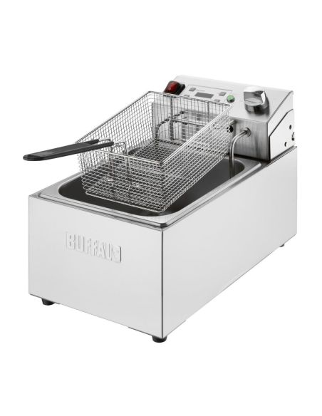 Friteuse électrique simple avec minuterie Buffalo 5L | Buffalo - CU622