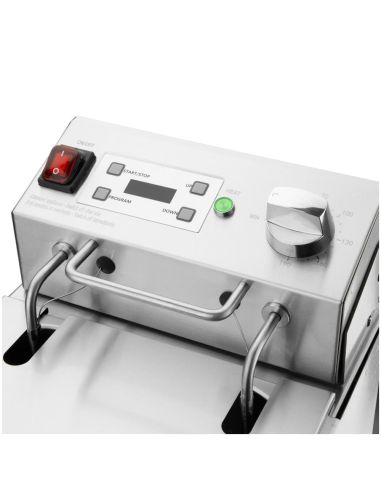 Friteuse électrique simple avec minuterie Buffalo 5L | Buffalo - CU622