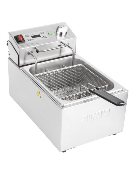 Friteuse électrique simple avec minuterie Buffalo 5L | Buffalo - CU622