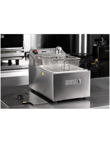 Friteuse électrique simple avec minuterie Buffalo 5L | Buffalo - CU622