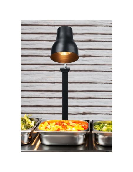 Lampe chauffante sur pied Buffalo noir mat 250 W | Buffalo - JA866