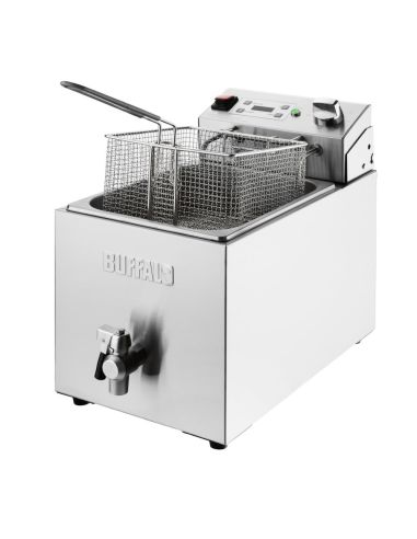 Friteuse électrique simple avec minuterie Buffalo 8L | Buffalo - CU620