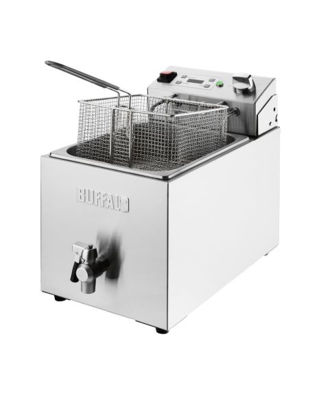 Friteuse électrique simple avec minuterie Buffalo 8L | Buffalo - CU620