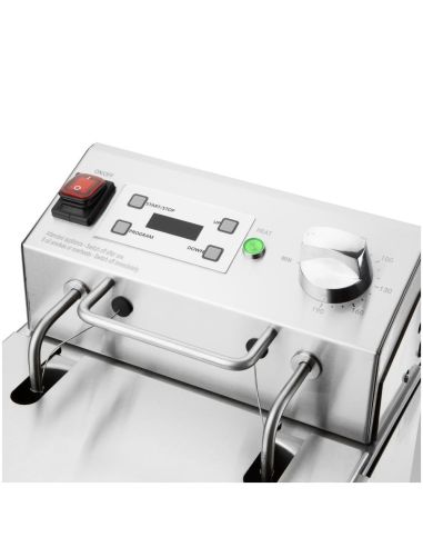 Friteuse électrique simple avec minuterie Buffalo 8L | Buffalo - CU620