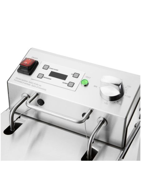 Friteuse électrique simple avec minuterie Buffalo 8L | Buffalo - CU620