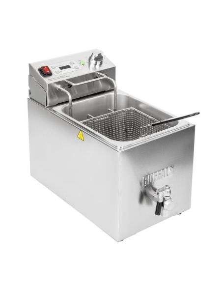 Friteuse électrique simple avec minuterie Buffalo 8L | Buffalo - CU620