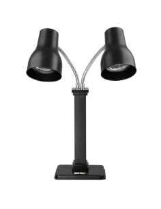Lampe chauffante double sur pied Buffalo noir mat 2x250 W | Buffalo - JA868