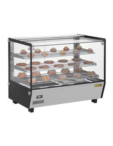 Vitrine chauffante de comptoir carrée Buffalo 160L | Buffalo - HW924