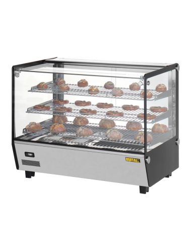 Vitrine chauffante de comptoir carrée Buffalo 160L | Buffalo - HW924