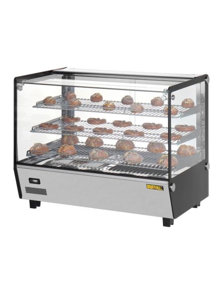 Vitrine chauffante de comptoir carrée Buffalo 160L | Buffalo - HW924