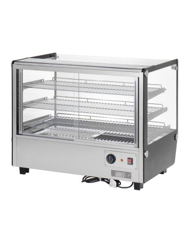 Vitrine chauffante de comptoir carrée Buffalo 160L | Buffalo - HW924