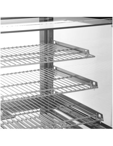 Vitrine chauffante de comptoir carrée Buffalo 160L | Buffalo - HW924