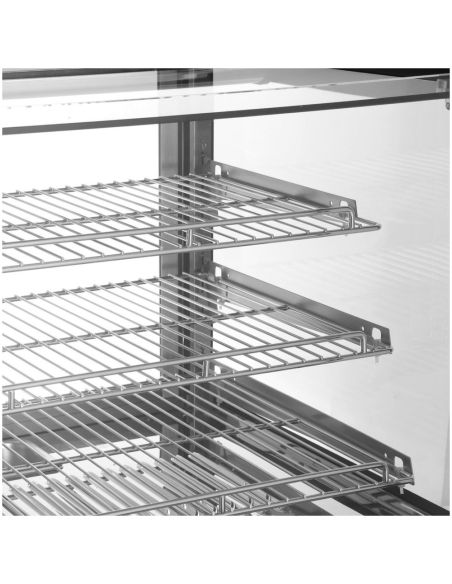 Vitrine chauffante de comptoir carrée Buffalo 160L | Buffalo - HW924