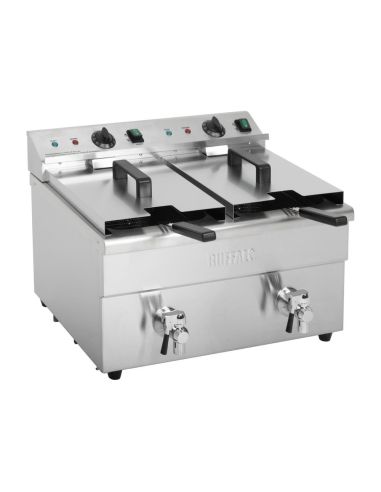 Friteuse induction double 2 x 3 kW - Buffalo - CT012