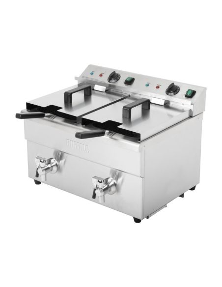 Friteuse induction double 2 x 3 kW - Buffalo - CT012
