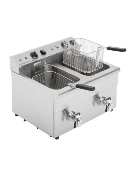 Friteuse induction double 2 x 3 kW - Buffalo - CT012