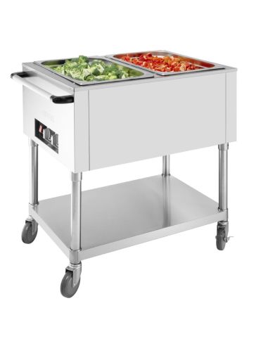 Bain-marie mobile 2x GN 1/1 - Buffalo - JB983
