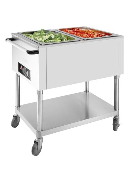Bain-marie mobile 2x GN 1/1 - Buffalo - JB983