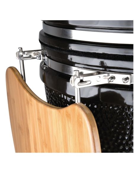 Barbecue kamado sur chariot avec tablettes - Buffalo - DR826