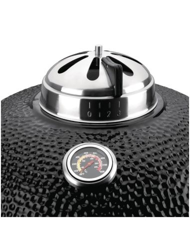 Barbecue kamado sur chariot avec tablettes - Buffalo - DR826
