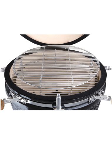 Barbecue kamado sur chariot avec tablettes - Buffalo - DR826