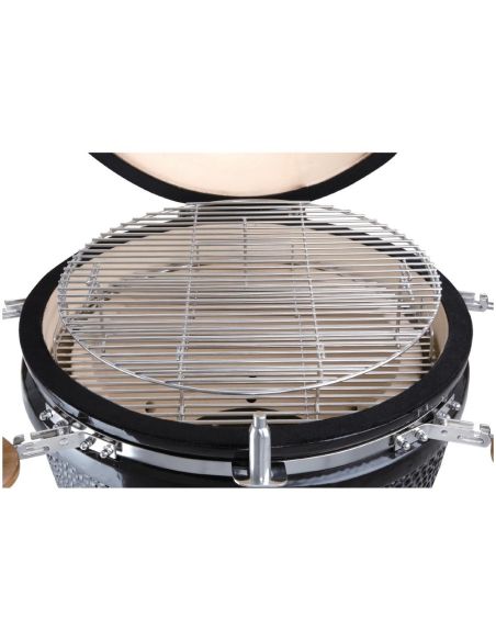Barbecue kamado sur chariot avec tablettes - Buffalo - DR826