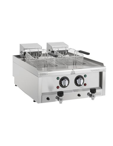 Friteuse électrique double Série 600 2 x 8L - Buffalo - CU477
