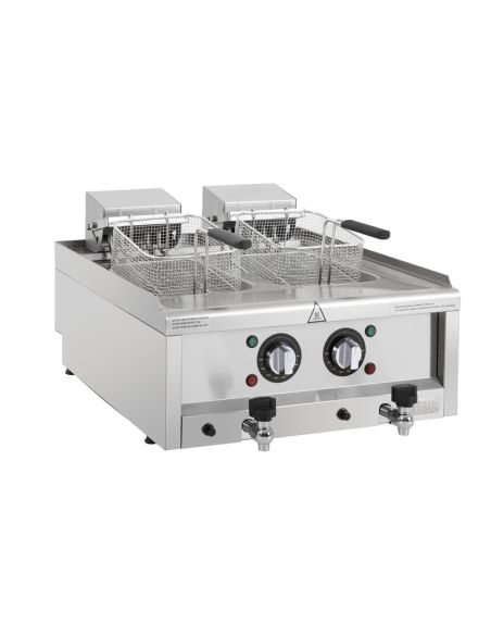Friteuse électrique double Série 600 2 x 8L - Buffalo - CU477