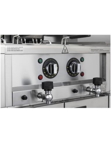 Friteuse électrique double Série 600 2 x 8L - Buffalo - CU477