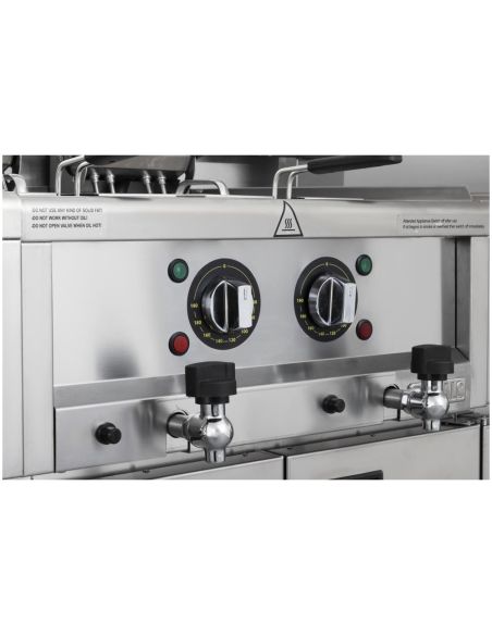 Friteuse électrique double Série 600 2 x 8L - Buffalo - CU477