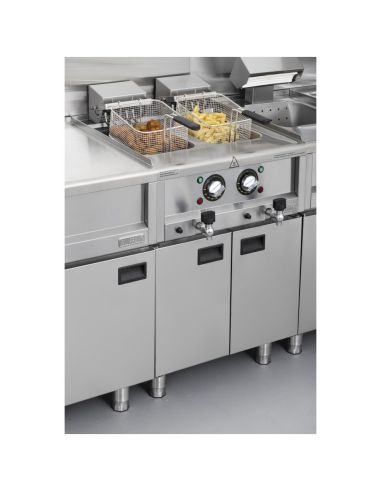 Friteuse électrique double Série 600 2 x 8L - Buffalo - CU477