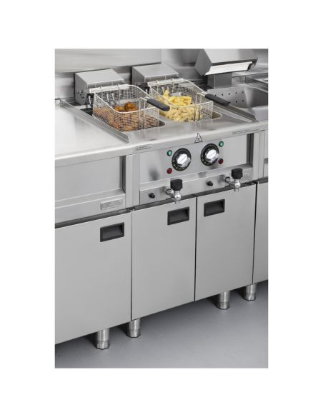 Friteuse électrique double Série 600 2 x 8L - Buffalo - CU477