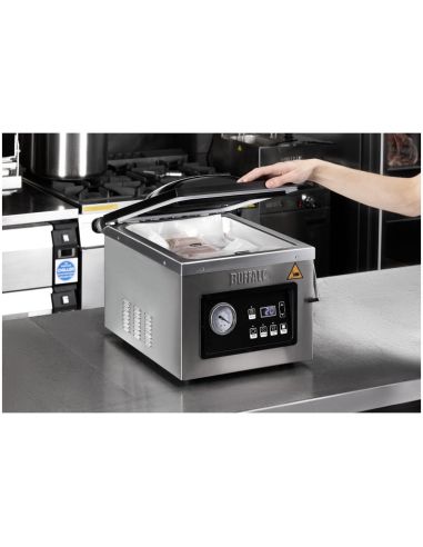Machine de mise sous vide avec chambre et pompe à huile 9L - Buffalo - HT497