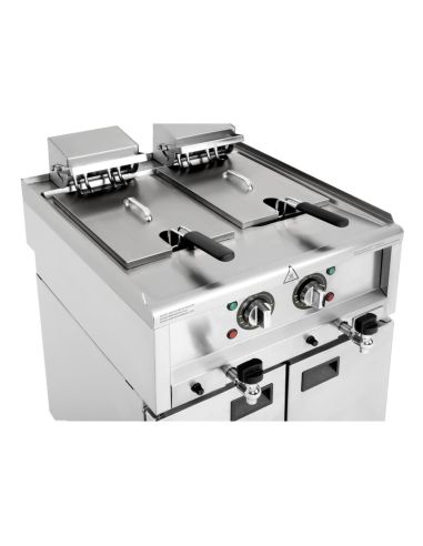 Friteuse électrique double cuve Série 600 2x 8L - Buffalo - SA782