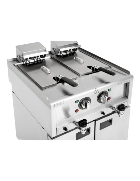 Friteuse électrique double cuve Série 600 2x 8L - Buffalo - SA782