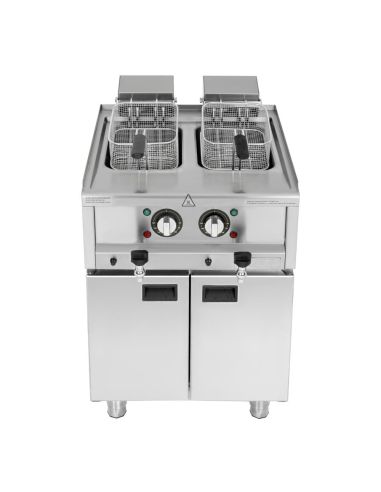 Friteuse électrique double cuve Série 600 2x 8L - Buffalo - SA782