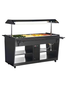 Buffet central chauffant noir - Buffalo - JA179