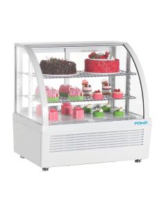 Vitrine réfrigérée de comptoir série C blanche 100L - Polar - CU637