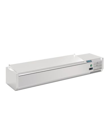 Saladette à poser avec couvercle Série G 7x GN 1/4 - Polar - FA855